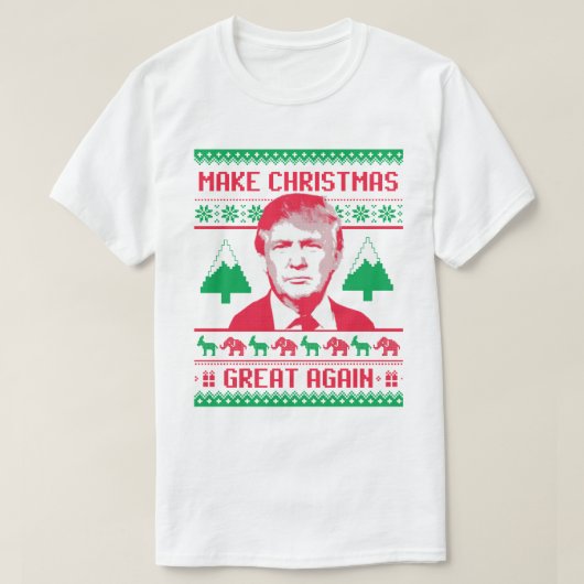 T-shirt Noël Trump - Rendre Noël meilleur (Design devant)