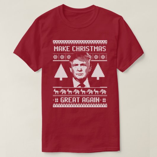 T-shirt Noël Trump - Rendre Noël meilleur (Design devant)