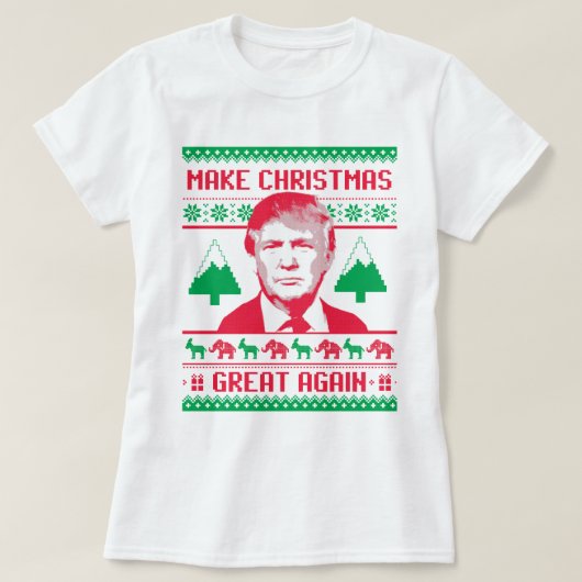 T-shirt Noël Trump - Rendre Noël meilleur (Design devant)