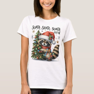 T-shirt Noël un peu Santa un peu sauvage