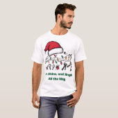 T-shirt Noël vacances (Devant entier)