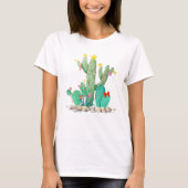 T-shirt Noël Vacances Désert Cactus Cactus Sud-ouest (Devant)