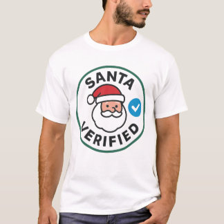 T-shirt Noël vérifié Humour sur les réseaux sociaux pour u
