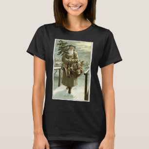 T-shirt Noël vintage, Père Noël victorien avec des jouets