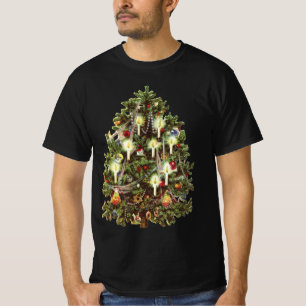 T-shirt Noël vintage, sapin victorien décoré