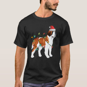 T-shirt Noël Vizsla Santa Hat Lights Noël Amoureux de les 