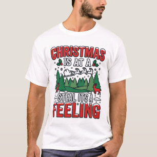T-shirt Noël Voler C'est Un Sentiment Renne Traîneau Desi