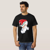 T-shirt Noël Whimsical vintage Ho Ho Ho Père Noël (Devant entier)