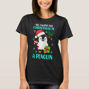 T-shirt Noël Wish Penguin Noël laid Noël