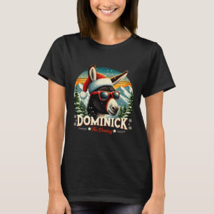 T-shirt Noël Xmas Dominick L'âne de Noël Noël L'âne