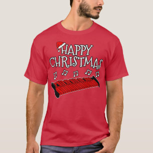 T-shirt Noël Xylophone Xylophoniste Professeur de musique 