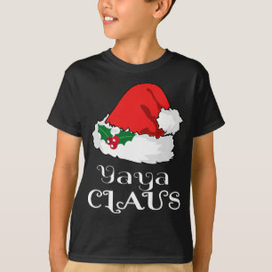 T-shirt Noël Yaya Claus Correspondant Pyjama Santa Hat X-m