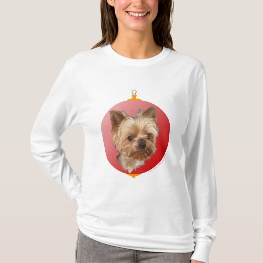 T-shirt Noël Yorkshire Terrier (Devant)