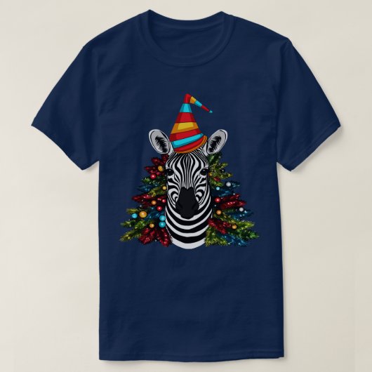 T-shirt Noël Zebra (Design devant)