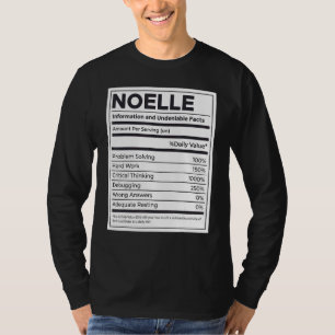 T-shirt Noelle Nutrition Information Problème Résoudre Dur