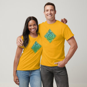 T-shirt Noeud celtique - Bleu diamant Vert