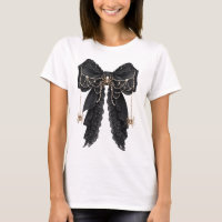 Nœud en dentelle gothique noire avec coquette arai