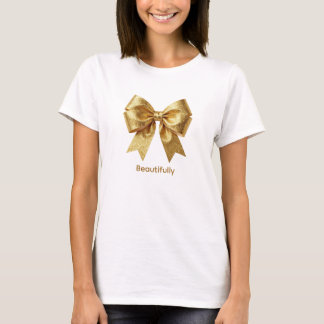 T-shirt Nœud métallisé Luxueux - Moderne et Sophistiqué
