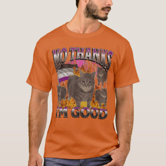 T-shirt Nohanks Im Good Funny Aseual Lgbtq Cat Meme Bootle