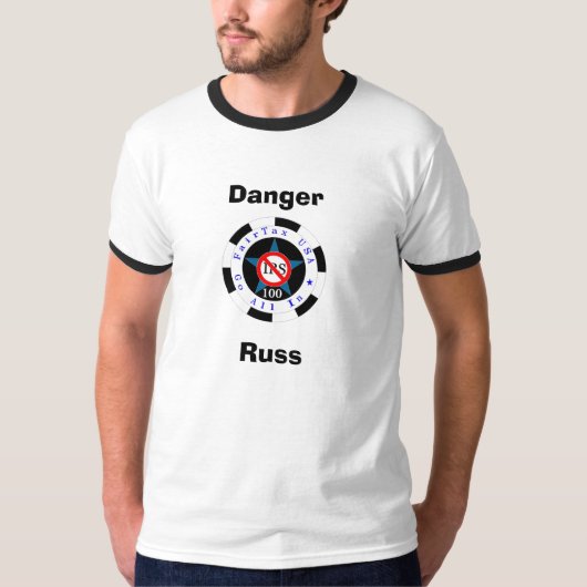 T-shirt Noir 100, DangerRuss (Devant)