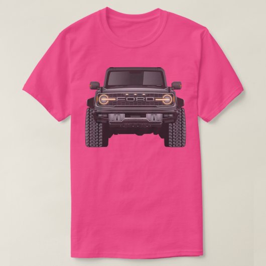 T-SHIRT NOIR 2022 BRONCO RAPTOR (Design devant)