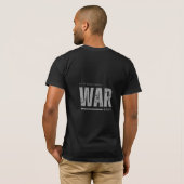 T-shirt noir à demi-manches avec motif (Dos entier)