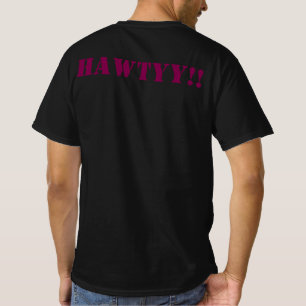 T-Shirt noir à demi-manches hawtyy