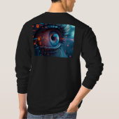 T-shirt noir à manches longues Quantum Eye dos (Dos)