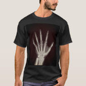 T-shirt noir à squelette (Devant)