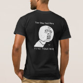 T-shirt noir adapté par conception de NO- de Y U (Dos)