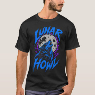 T-shirt noir ADOM Lunar Howl Wolf