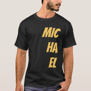 T-shirt Noir Ajouter Votre Nom Moderne Plain