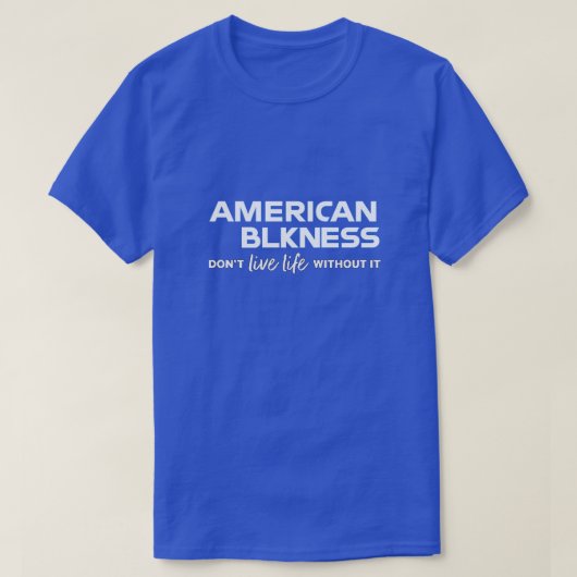 T-shirt noir américain (Design devant)
