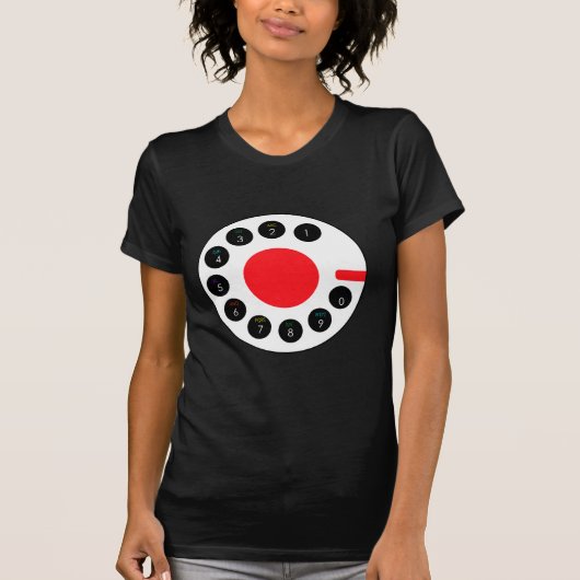 T-shirt Noir appelez-moi pièce en t de téléphone (Devant)