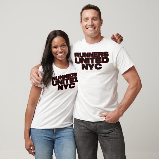 T-shirt Noir avec contour rouge (Unisexe)