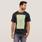T-shirt noir avec nom Mary design (Devant entier)