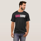T-shirt noir awdsome (Devant entier)