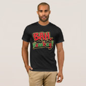 T-shirt noir Bah Humbug (Devant entier)