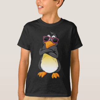 T-shirt noir basique pour enfant de Penguin cool