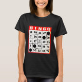 T-shirt noir Bingo Card (Devant)