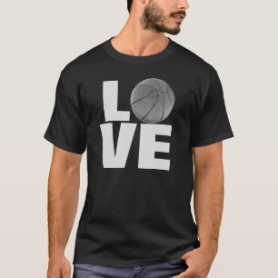T-shirt noir blanc de basket-ball