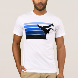 T-shirt Noir bleu de gradient de BBOY