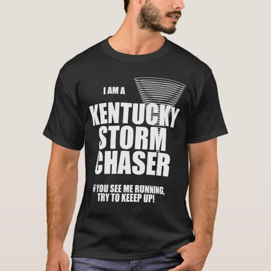 T-shirt noir Chaser Tempête de Tornado Kentucky (Devant)