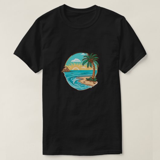 T-shirt noir classique (Design devant)