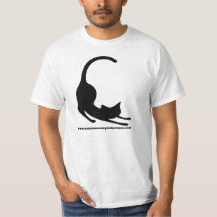 T-shirt Noir commun de logo de chats