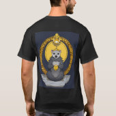 t-shirt noir coton (Dos)