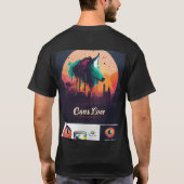 t-shirt noir coton (Dos)