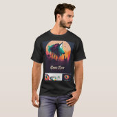 t-shirt noir coton (Devant entier)