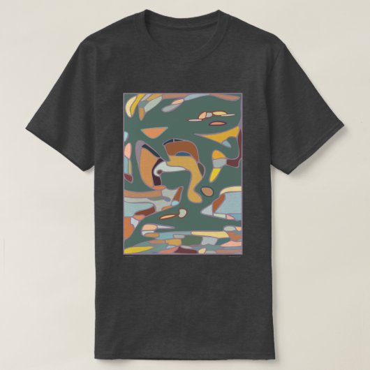 T-shirt noir couleur locale (Design devant)