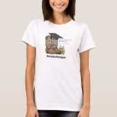 T-shirt noir Cowboy Boot Graduation Cap & Fleurs (Devant)